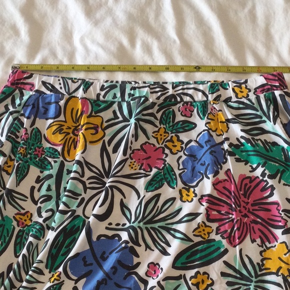 Vintage Fresh Produce long Avery Sketched Floral XXL skirt white multicolor - Picture 6 of 8